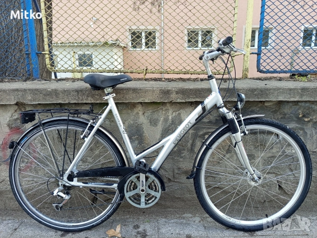 28 цола алуминиев велосипед Пежо с 21 скорости усилени капли амортисьори предни като нов 