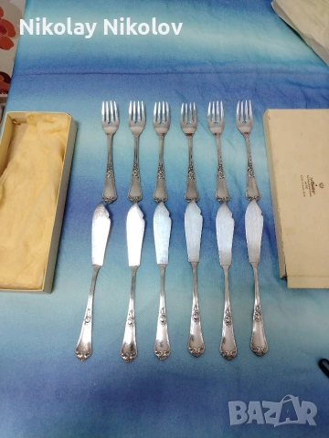 Посребрени прибори , снимка 11 - Антикварни и старинни предмети - 53143992