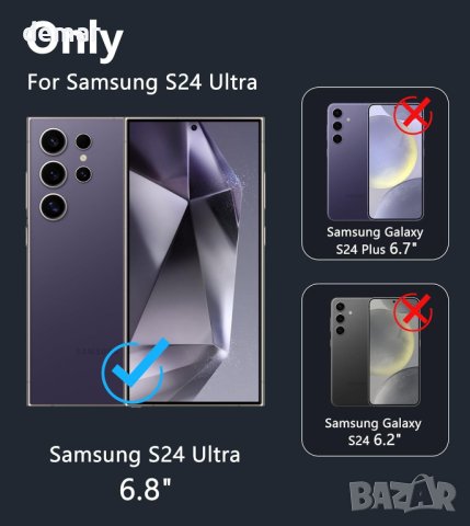 Калъф FNTCASE за Samsung Galaxy S24-Ultra (прозрачен магнит), снимка 4 - Калъфи, кейсове - 44375487