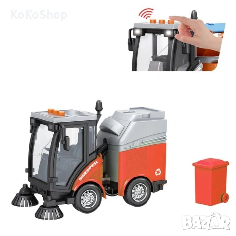 Детски камион за почистване на улици/машина за почистване на улици, снимка 3 - Коли, камиони, мотори, писти - 53054723