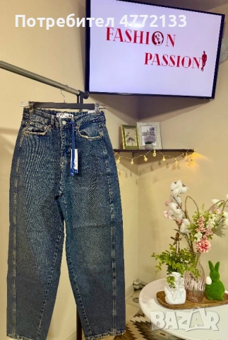 Дамски дъмки тип Balloon fit, снимка 2 - Дънки - 53987308