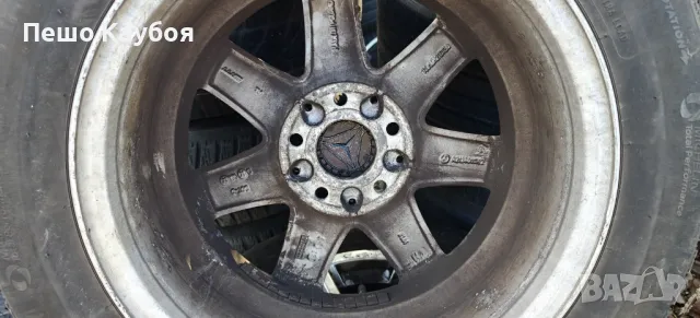 Оригинални Ал.Джанти с гуми Мерцедес 16цола, снимка 6 - Гуми и джанти - 49576059