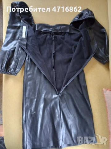 Кожена рокля, снимка 3 - Рокли - 53380403