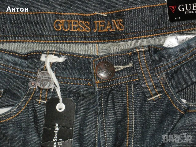 GUESS мъжки нови класически дънки 32, снимка 6 - Дънки - 35361903