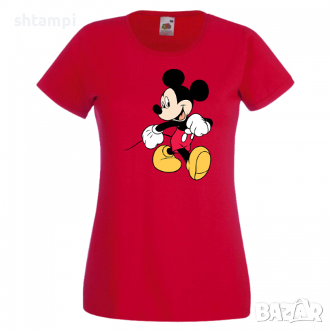 Дамска тениска Mickey Mouse 6 .Подарък,Изненада,, снимка 9 - Тениски - 36526523