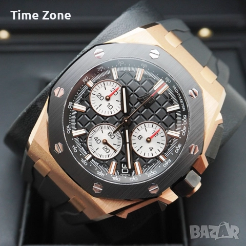 Audemars Piguet Royal Oak Offshore Chronograph 43mm Rose Gold Black Dial Ceramic Различни Варианти, снимка 3 - Мъжки - 52997470