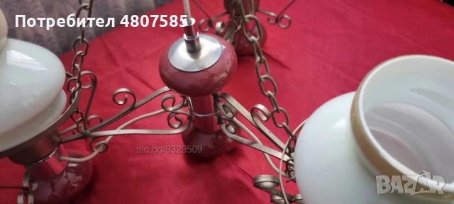 Продавам старинен полилей, снимка 9 - Полилеи - 54331118