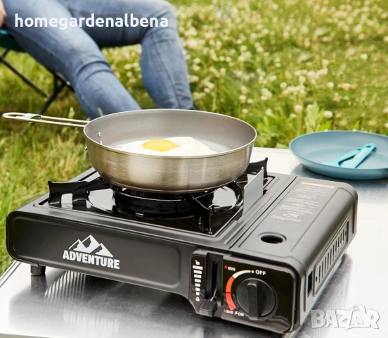 Газов котлон за къмпинг пиезо запалване MSF-1A 2.1kW вграден механизъм за безопасност, снимка 4 - Газови котлони - 54165774