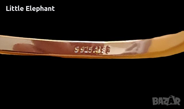 Сребърна твърда гривна Пандора,"Сезони",Gold/нова, снимка 2 - Колиета, медальони, синджири - 40226381