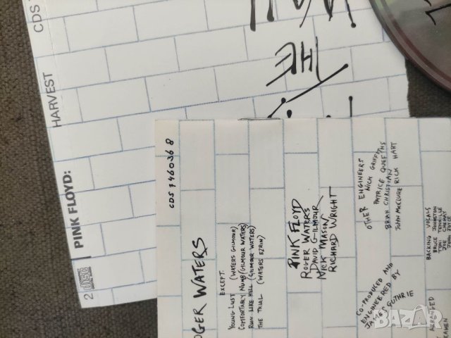 Продавам CD Pink Floyd The Wall CDP 7 46037 2, снимка 4 - CD дискове - 37554526