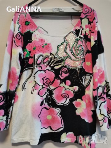 СТРАХОТНА БЛУЗА ЕФЕКТЕН ДЕСЕН 2XL, снимка 5 - Туники - 39072564