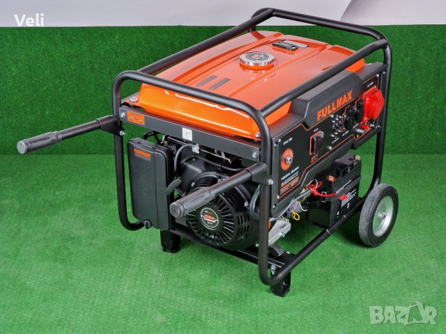 Генератор за ток комбиниран монофазен и трифазен с ел. стартер 6.5kw, снимка 7 - Генератори - 38248901