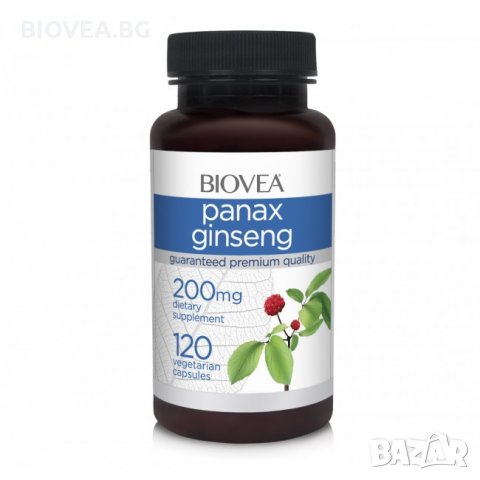 Хранителна добавка Biovea GINSENG (PANAX) 200mg 120 caps , снимка 1 - Хранителни добавки - 30027197