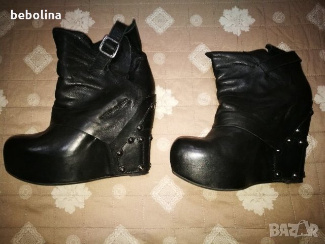 Боти ест.кожа, снимка 3 - Дамски боти - 29761230