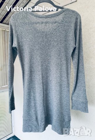 Тънка блуза памучно трико H&M, снимка 4 - Блузи с дълъг ръкав и пуловери - 42841034