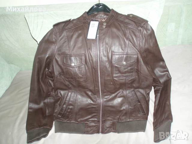 Ново кожено яке от естествена кожа! Страхотно е!, снимка 3 - Якета - 50496050