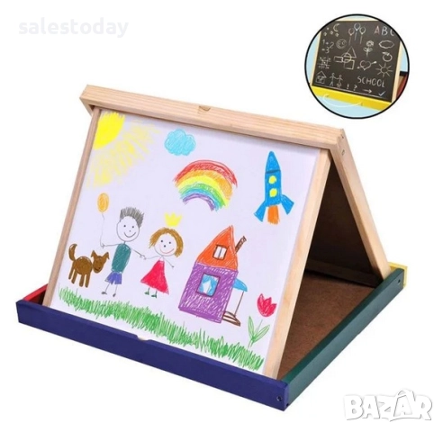 Дъска за рисуване, двустранна, 40см, снимка 2 - Рисуване и оцветяване - 52571854