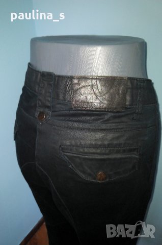 Дизйнерски панталон с кожен ефект "Kello"® / голям размер , снимка 4 - Панталони - 15475101