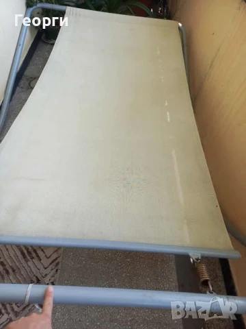 Продавам  хамак с метална тръбна стойка и възглавница., снимка 2 - Градински мебели, декорация  - 50805272