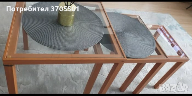 Тройка немски масички , снимка 7 - Маси - 52665744