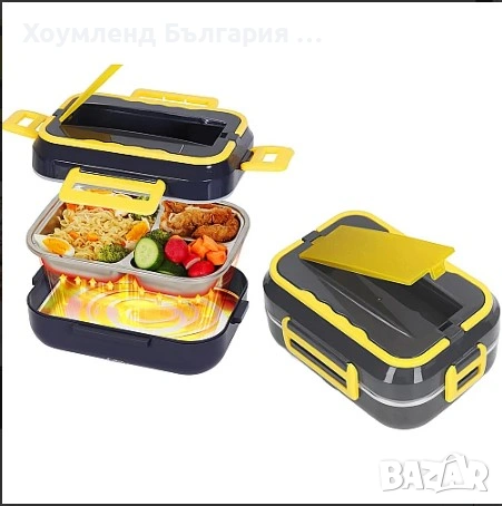 Кутия за затопляне на обяд за 12 или 220V INOX, снимка 2 - Кутии за храна - 54332468