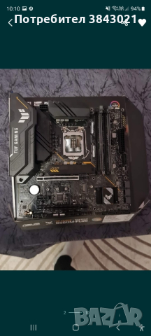 Продaвам дънна платка ASUS TUF GAMING B560M-PLUS LGA1200 intel core 10then 11 thrn  , снимка 4 - Геймърски - 44606400