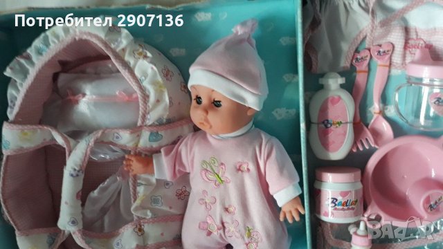 БЕБЕ С КОШНИЧКА И АКСЕСОАРИ , снимка 5 - Кукли - 38684903