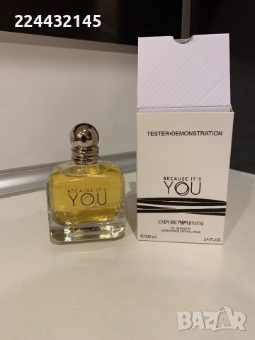 Emporio Armani Because It's You 100ml EDP Tester , снимка 4 - Дамски парфюми - 39436681