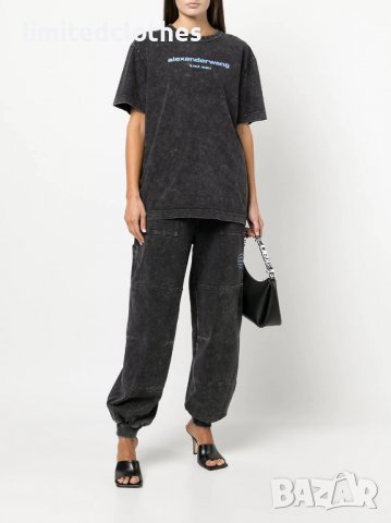 ALEXANDER WANG Acid Wash Logo Print Мъжка / Дамска Тениска size S и XL, снимка 3 - Тениски - 36940053