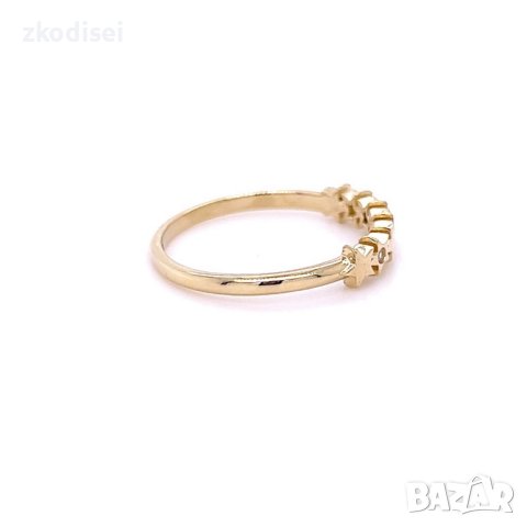 Златен дамски пръстен 1,47гр. размер:53 14кр. проба:585 модел:21926-4, снимка 2 - Пръстени - 44298116