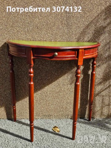 Конзола с кожа в ретро стил, снимка 4 - Маси - 42652466