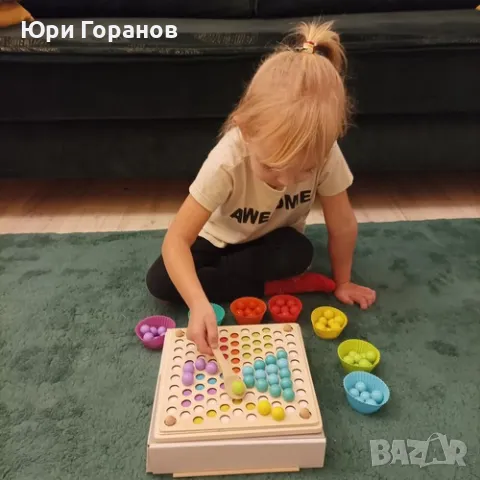 Дървен пъзел с топчета Kruzzel, снимка 4 - Образователни игри - 47756262