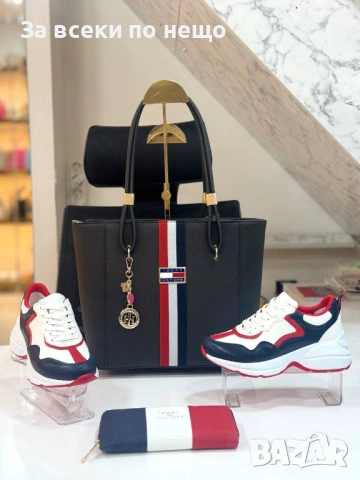 Tommy Hilfiger Дамски Маратонки👟Дамски Спортни Обувки Томи Хилфигер Код SK681, снимка 10 - Маратонки - 53128109