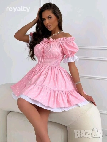 Кукленска красива розова рокля ❤️