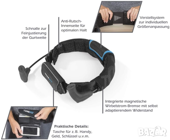 Фитнес колан TONEFIT, снимка 7 - Фитнес уреди - 52688595