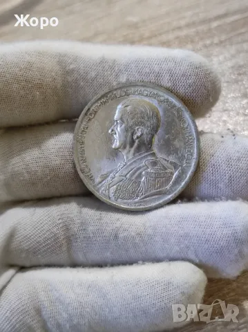 5 пенго 1939 година Унгария "адмирал Хорти", снимка 1