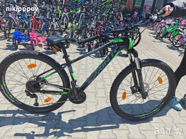 PA Велосипед 27.5" APOLON черен/зелен, снимка 2 - Велосипеди - 54276959