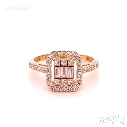 Златен дамски пръстен 2,56гр. размер:53 14кр. проба:585 модел:34399-3