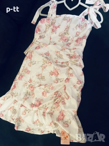 Лятна рокличка с подплата и вързанки , снимка 6 - Рокли - 52336198