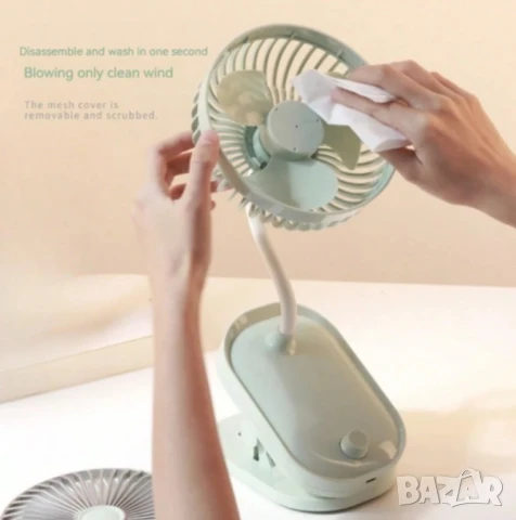 Мини вентилатор с щипка , снимка 4 - Вентилатори - 50628593