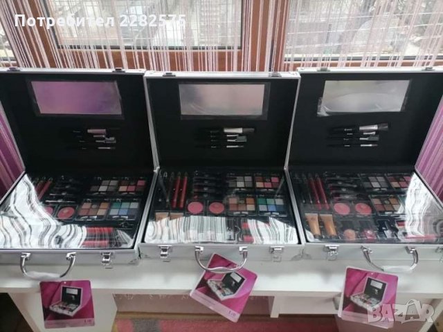 Голям метален куфар с гримове с немско качество. По голям от лаптоп , снимка 6 - Подаръци за жени - 35029425