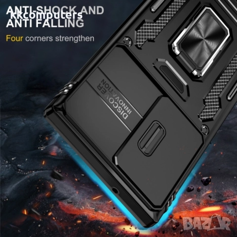 Samsung Galaxy S24 Ultra 5G Удароустойчив Ring Holder Калъф и Протектор, снимка 7 - Калъфи, кейсове - 52663879