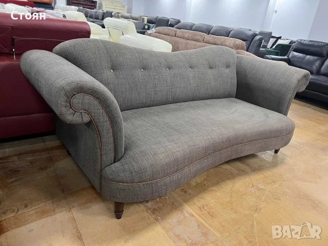 Кафяво - зелен диван от плат тройка, снимка 3 - Дивани и мека мебел - 40781053