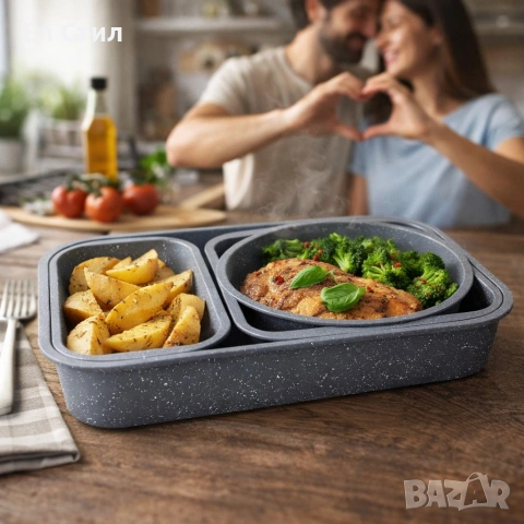 Комплект тави 1 вариант,2 вариант, 3 вариант , снимка 3 - Съдове за готвене - 53309578