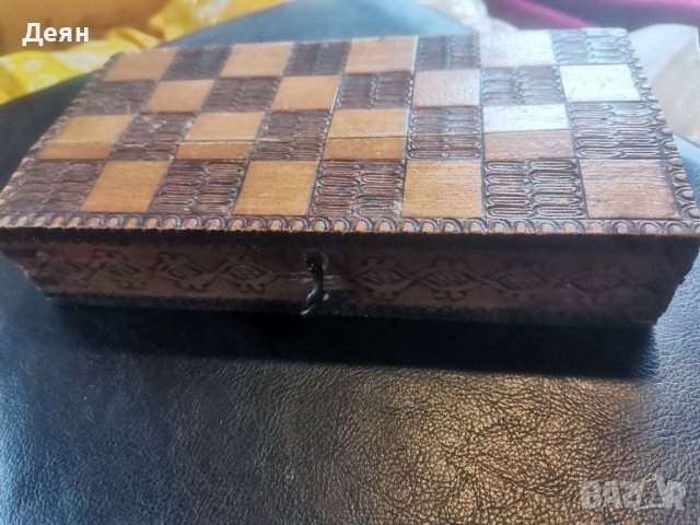 Шах в дървена кутия, има липси, снимка 6 - Шах и табла - 39441778