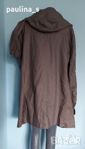 Ленено манто тип парка, с хастар "Ulla Popken" / голям размер , снимка 5 - Палта, манта - 42754089