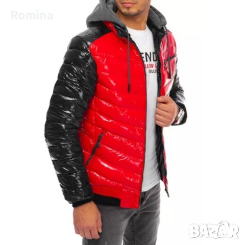 Мъжко зимно ватирано яке, снимка 6 - Якета - 40476279