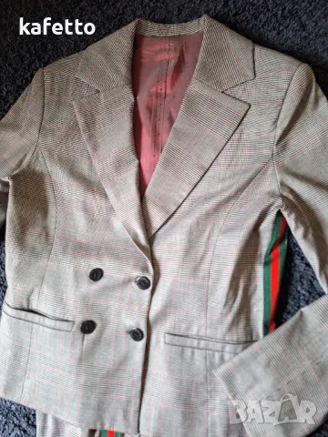 Спортно елегантен костюм напомнящ Gucci , снимка 2 - Костюми - 50249356