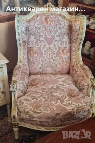 Античен комплект от две кресла-Луи XV. , снимка 2 - Столове - 44318337