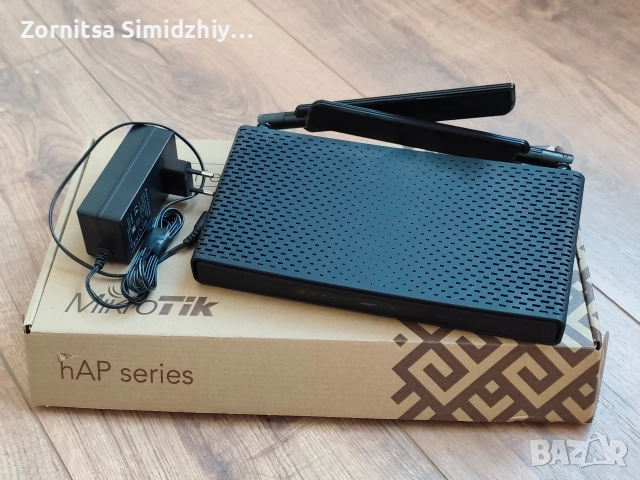 Безжичен рутер MikroTik hAP ac3, снимка 2 - Рутери - 52692452